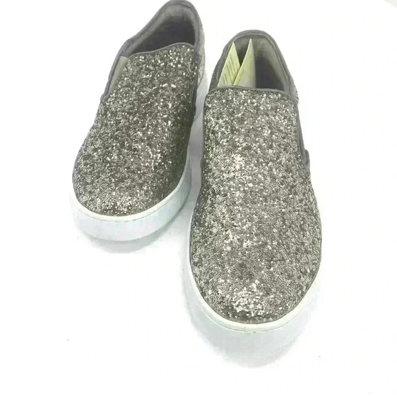 Joy and Mario Silver sparkle Espadrilles NWT EU 37.5 US 7 - Picture 2 of 8